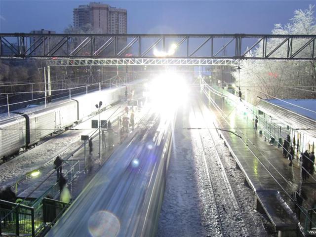 Обледенение контактной сети, видео